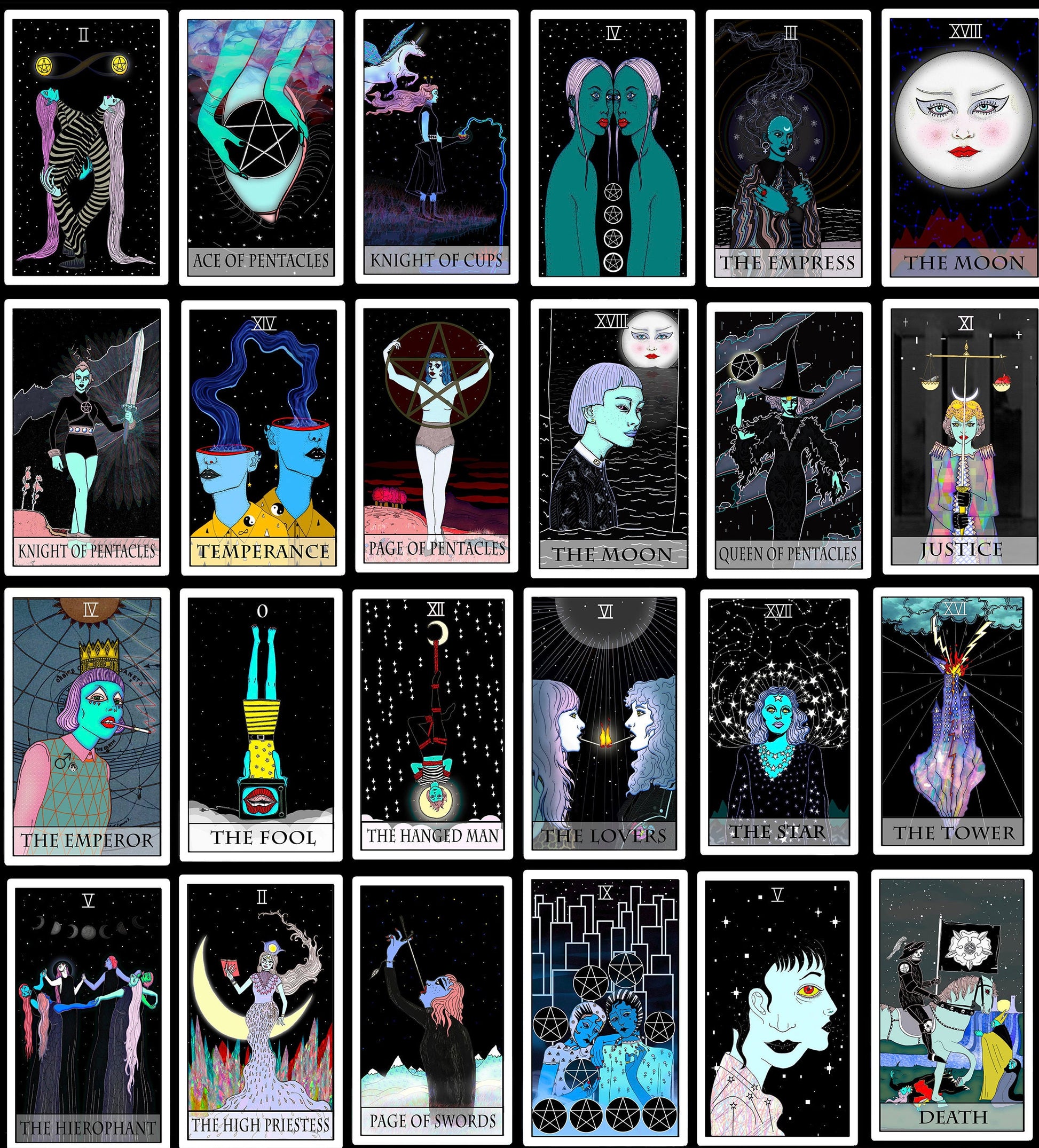 Alperne gård enestående Moon Power tarot deck – sicksadgirls