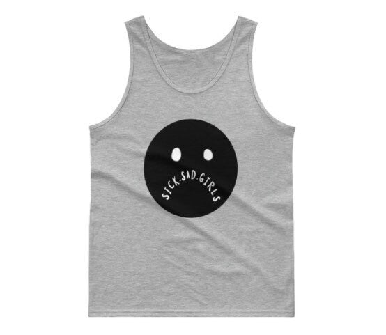 sick sad girls tank top~ available in sizes S-2XL