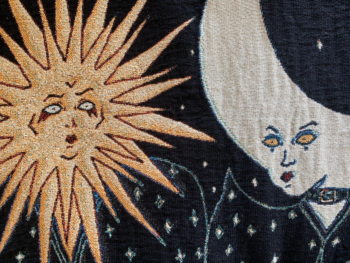 Sun & Moon woven blanket