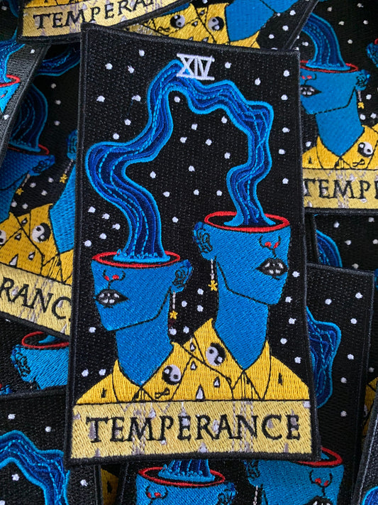 Temperance Tarot Card Embroidered Patch
