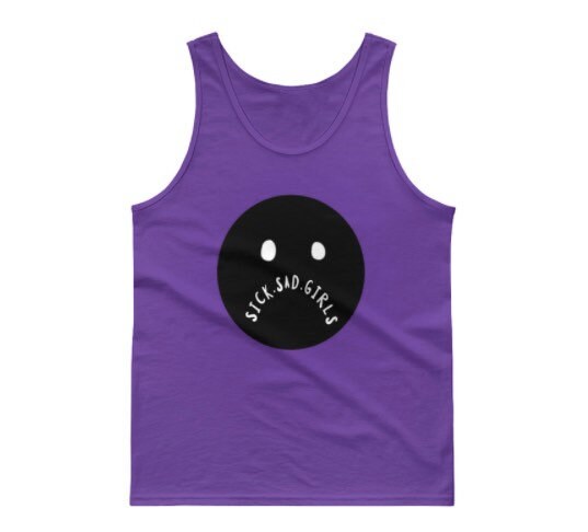 sick sad girls tank top~ available in sizes S-2XL
