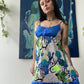 frownie embroidered dress