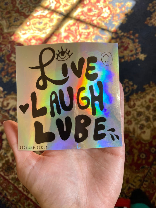 Live Laugh Lube Sticker