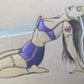 sunbathing bride framed original art