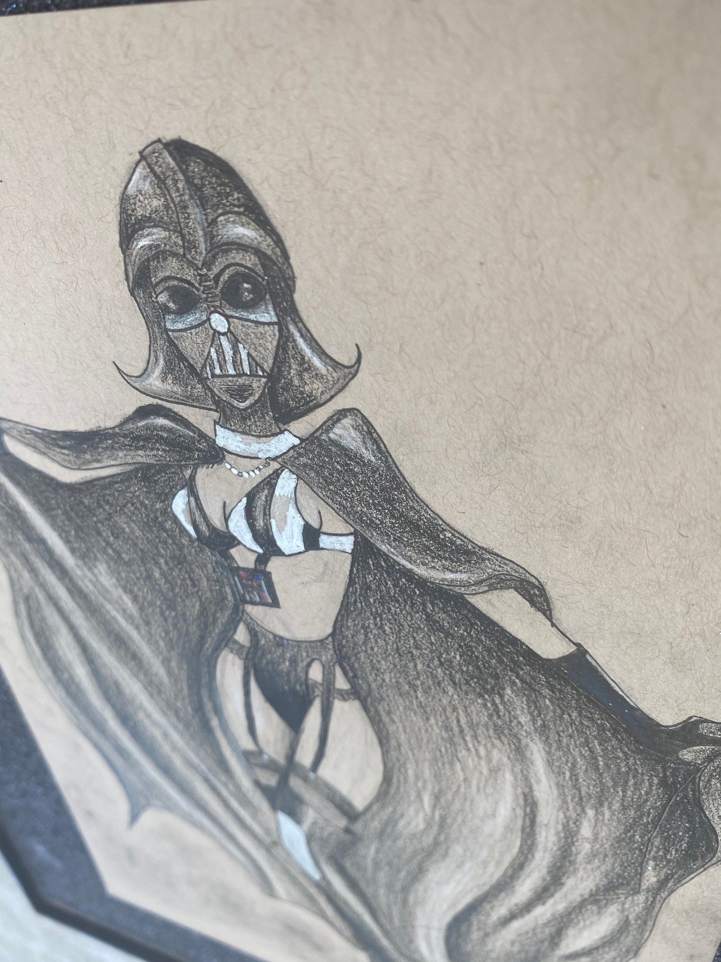 Darling Vader Original Drawing