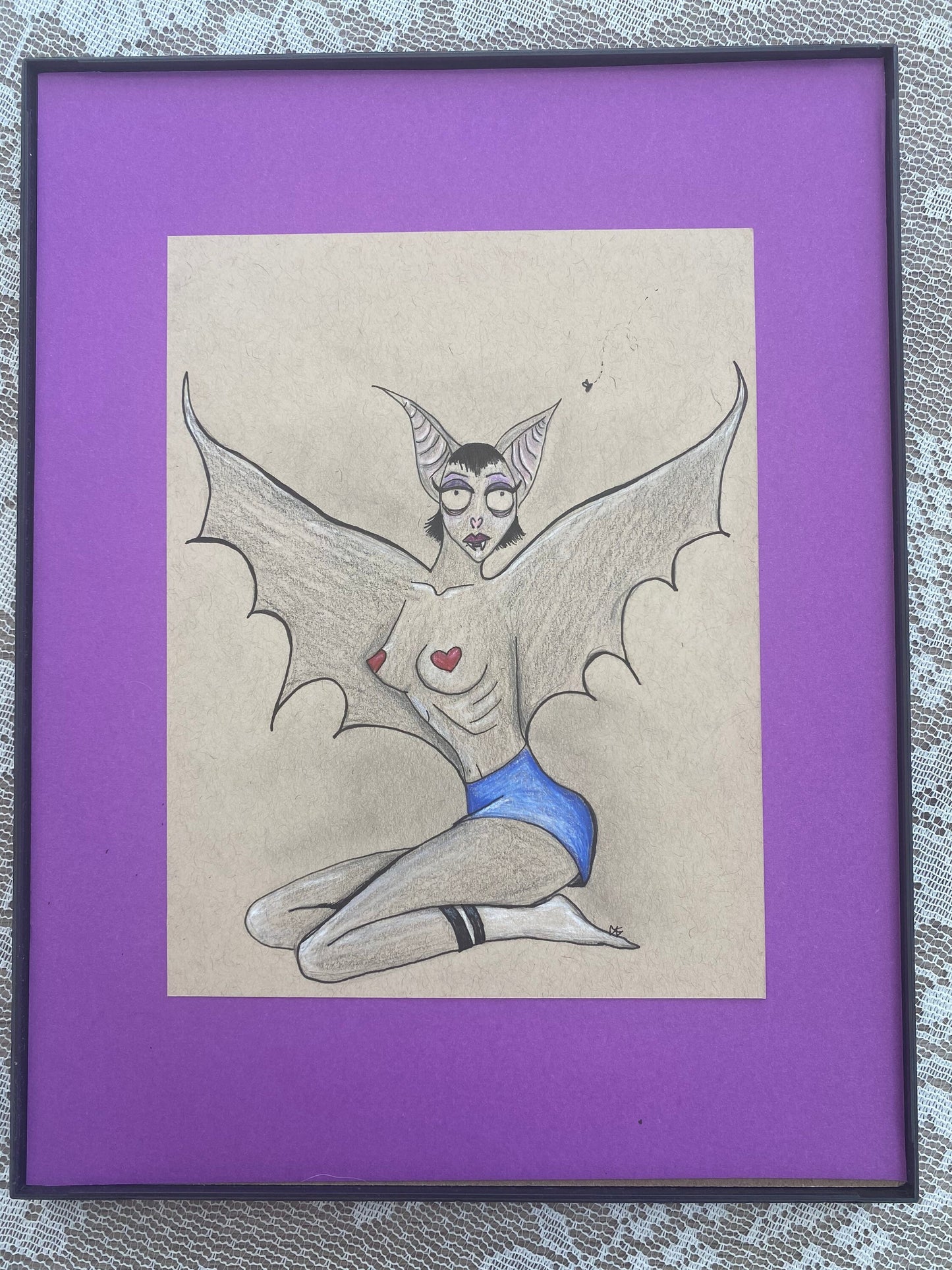Batty Babe Original Drawing