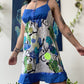 frownie embroidered dress