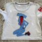 shark bait crop top- available in sizes xs -3xl
