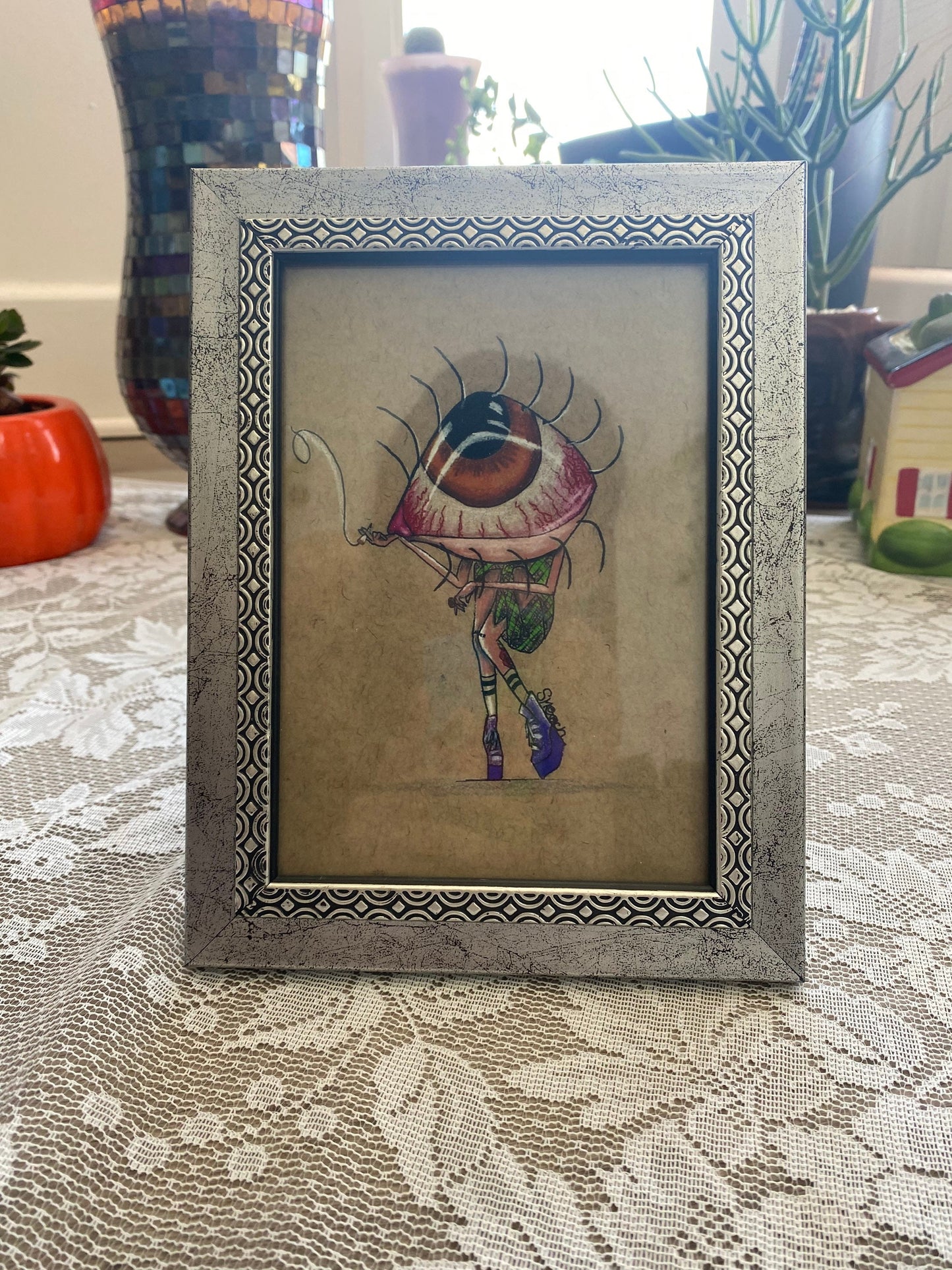Iris framed print