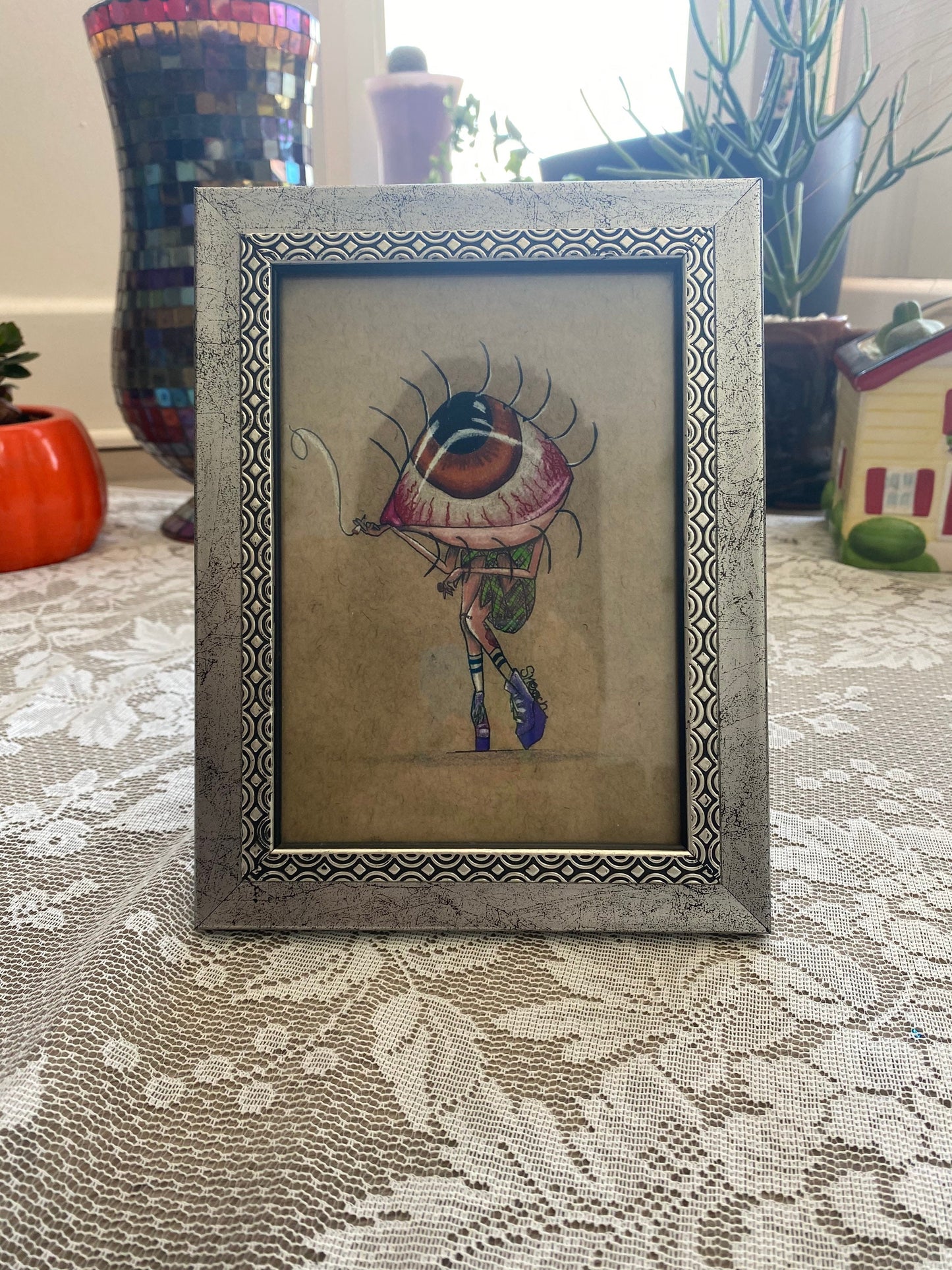 Iris framed print