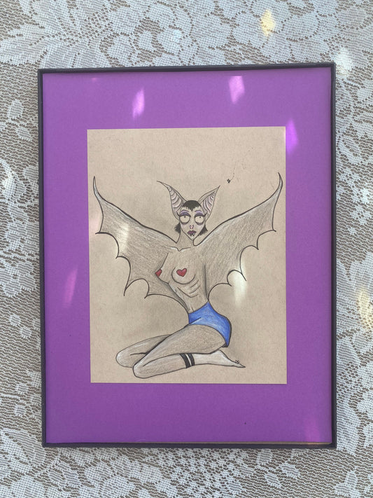 Batty Babe Original Drawing