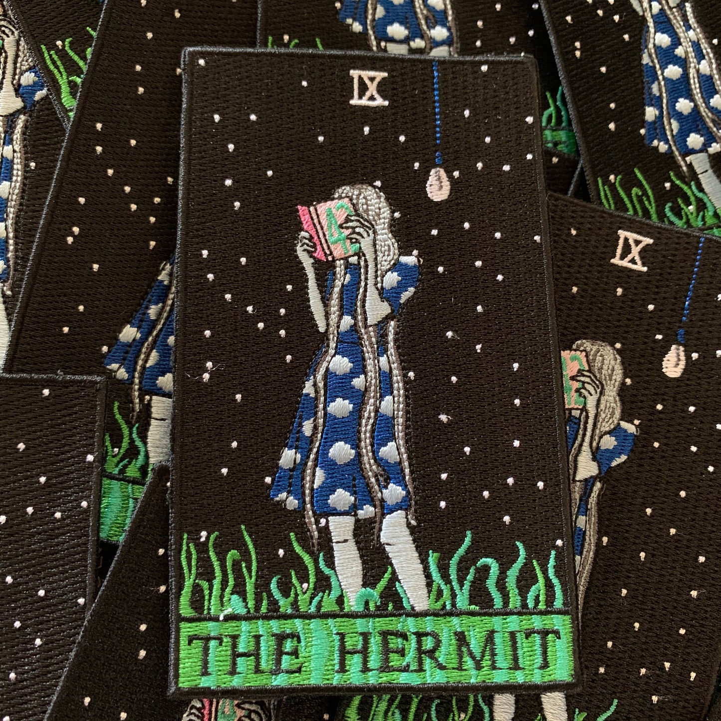 The Hermit Tarot Embroidered Patch