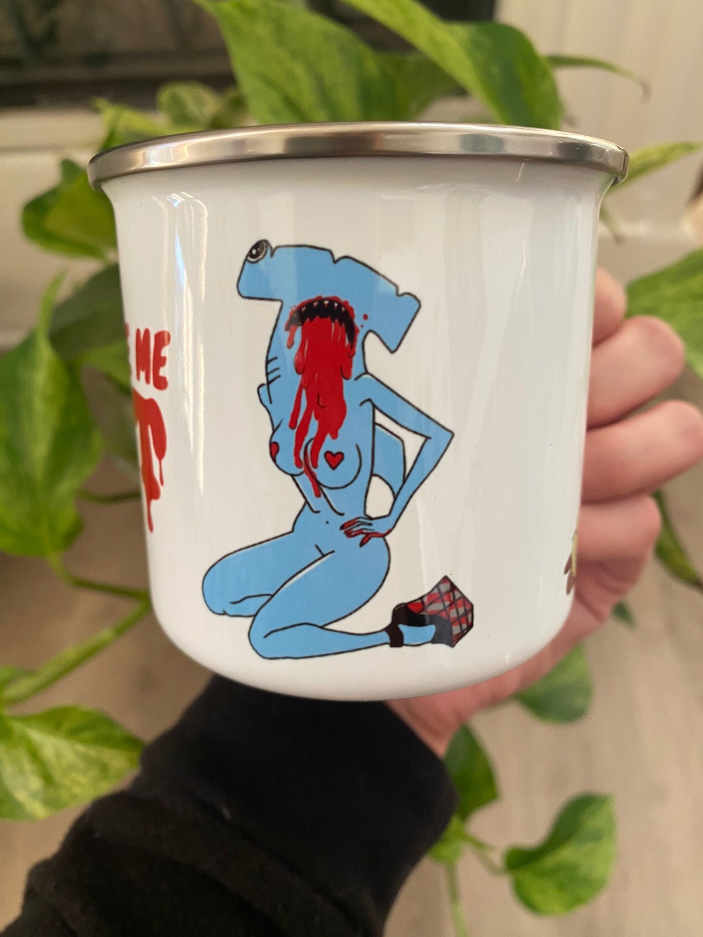 You Make Me Wet Enamel Mug