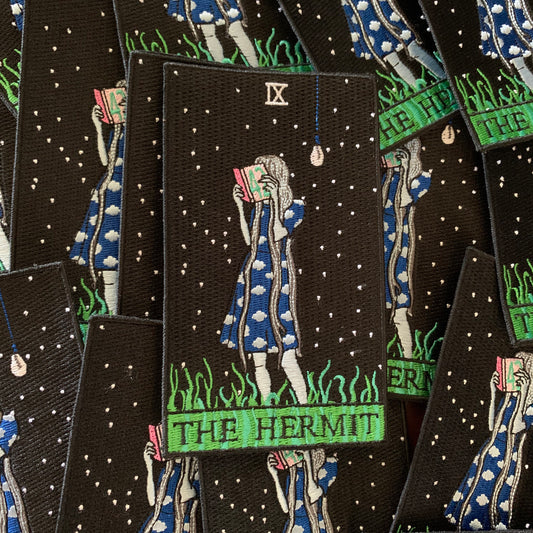 The Hermit Tarot Embroidered Patch