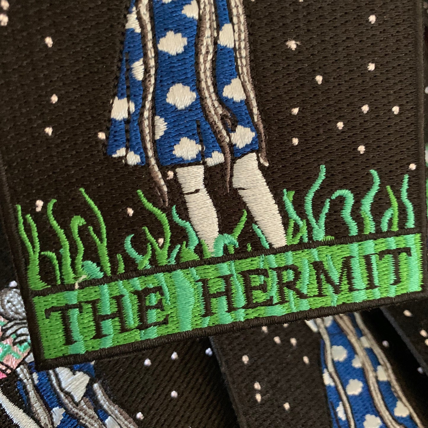 The Hermit Tarot Embroidered Patch