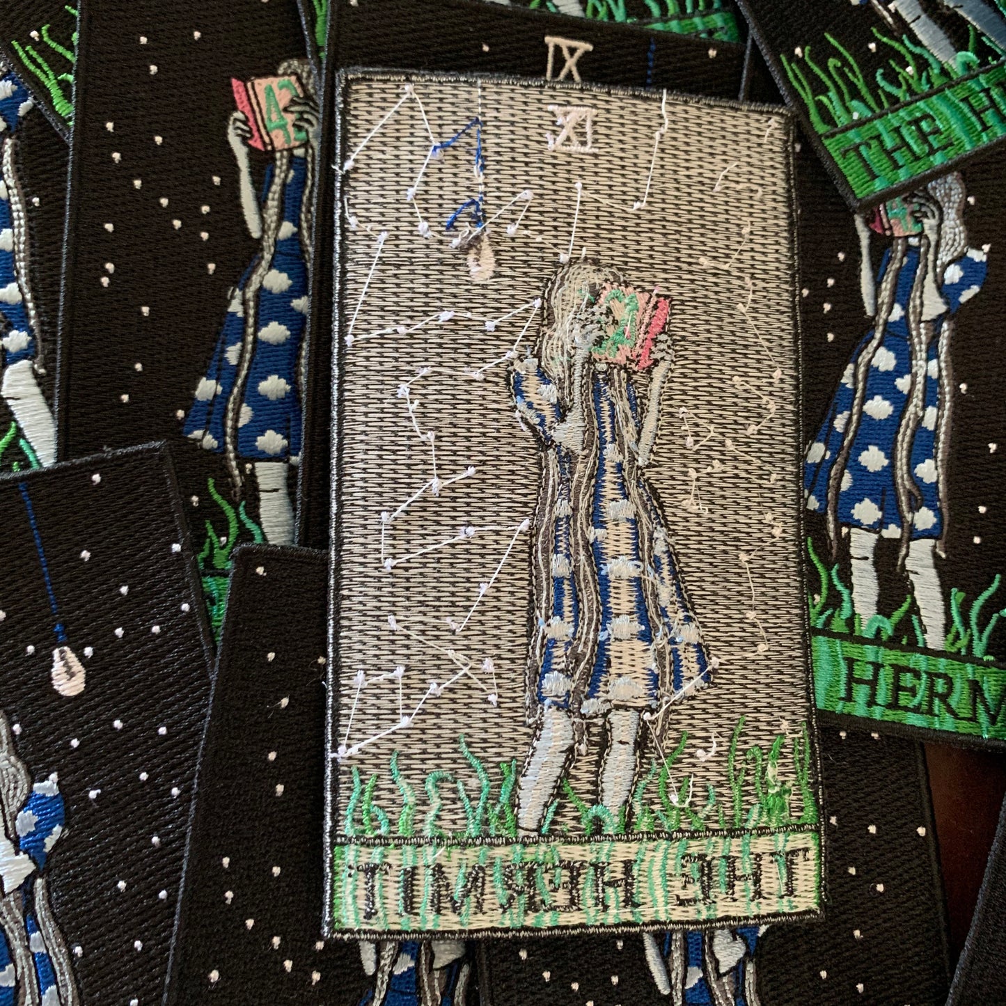 The Hermit Tarot Embroidered Patch