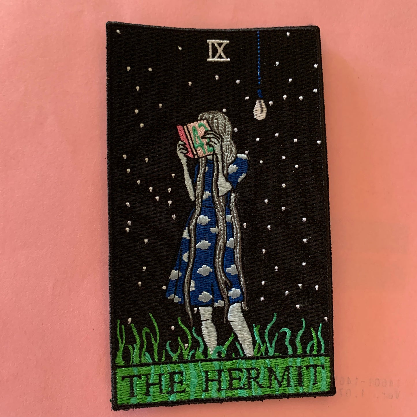 The Hermit Tarot Embroidered Patch