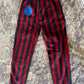 Embroidered Striped Pants