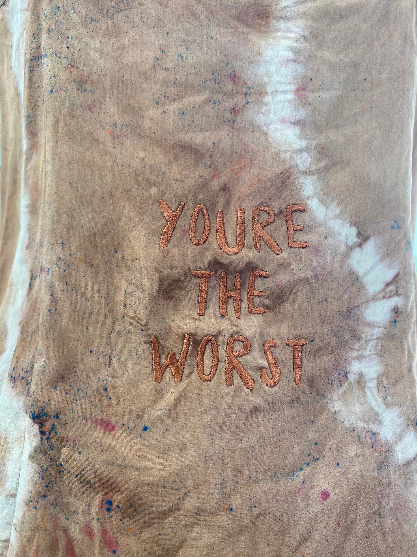 you’re the worst embroidered tank top