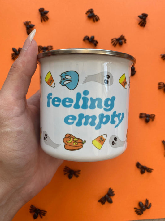 Feeling Empty Enamel Mug
