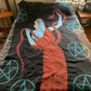Pentacles woven blanket