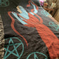 Pentacles woven blanket
