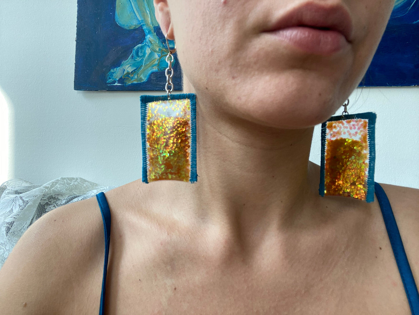 dazzling earrings