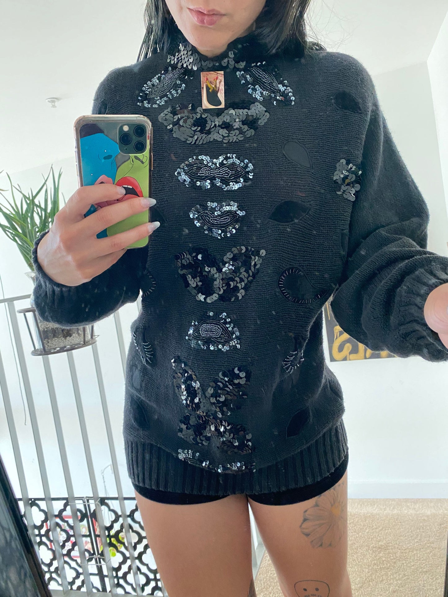sparkley sweater ~ i need space pin included