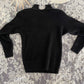 sheer and shiny sweater
