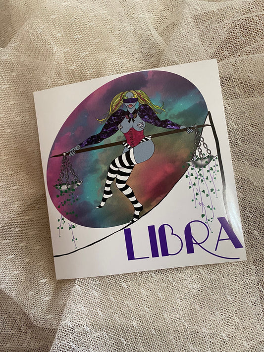 Libra vinyl Sticker