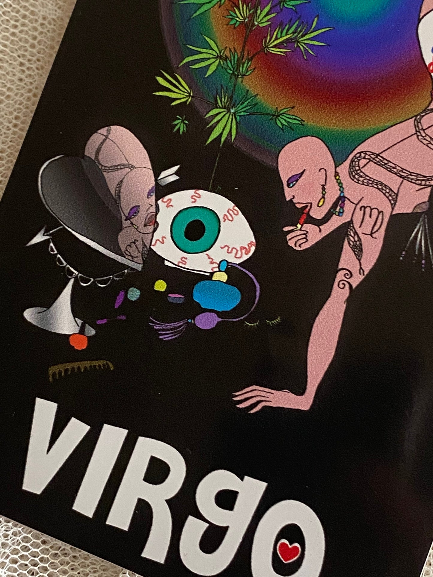 virgo vinyl sticker