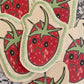 sad strawberry canvas patch