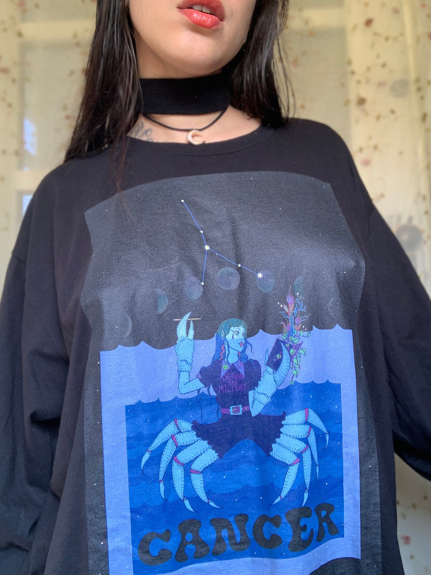 Cancer zodiac long sleeve - available in sizes S-2XL