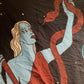 Pentacles woven blanket