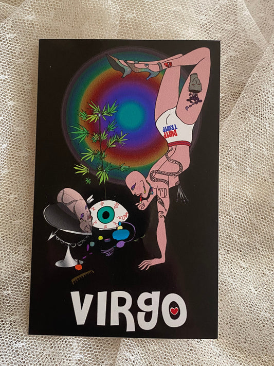 virgo vinyl sticker