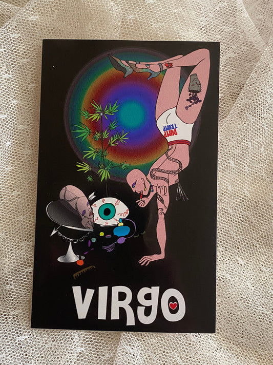 virgo vinyl sticker
