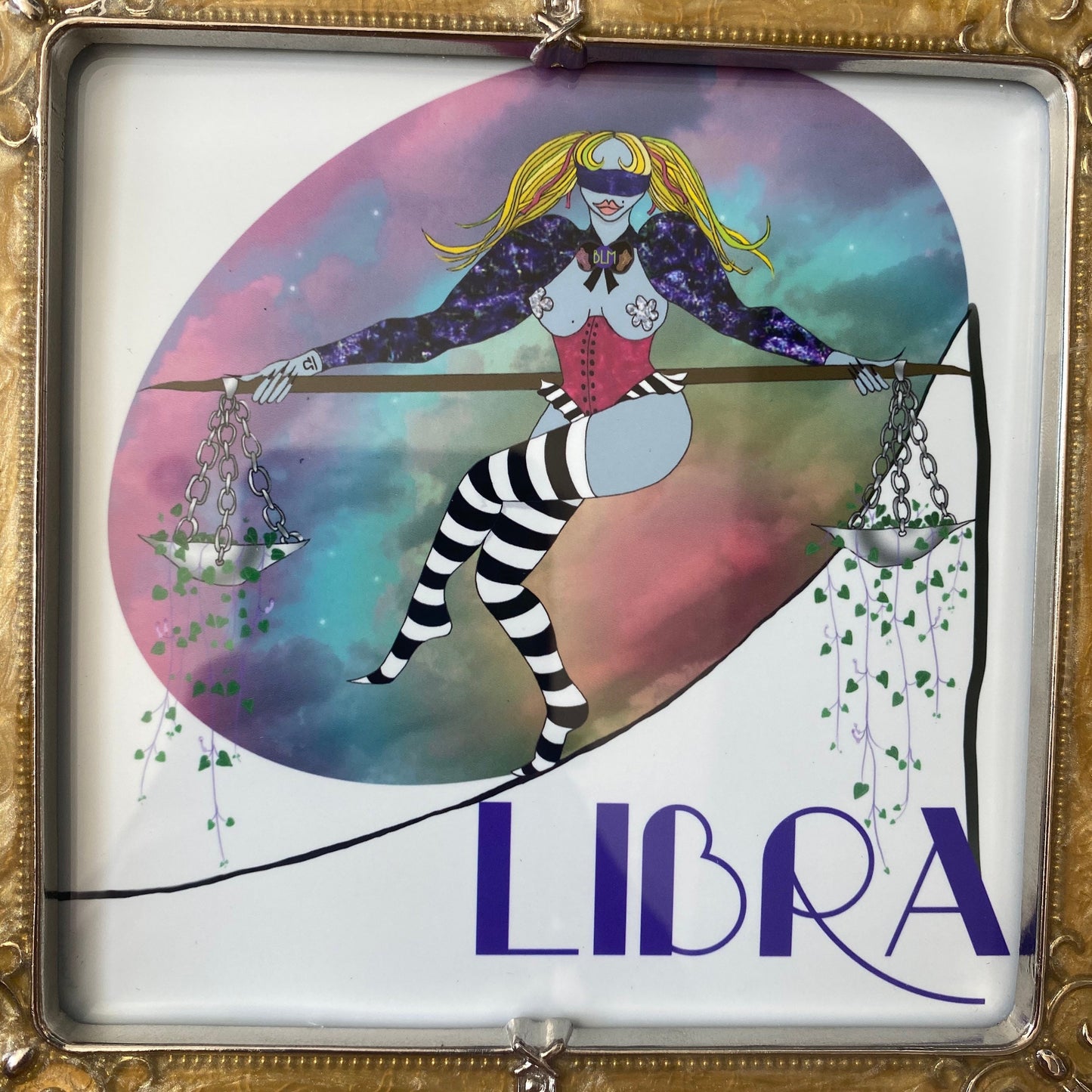 Libra framed print