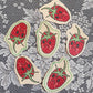 sad strawberry canvas patch