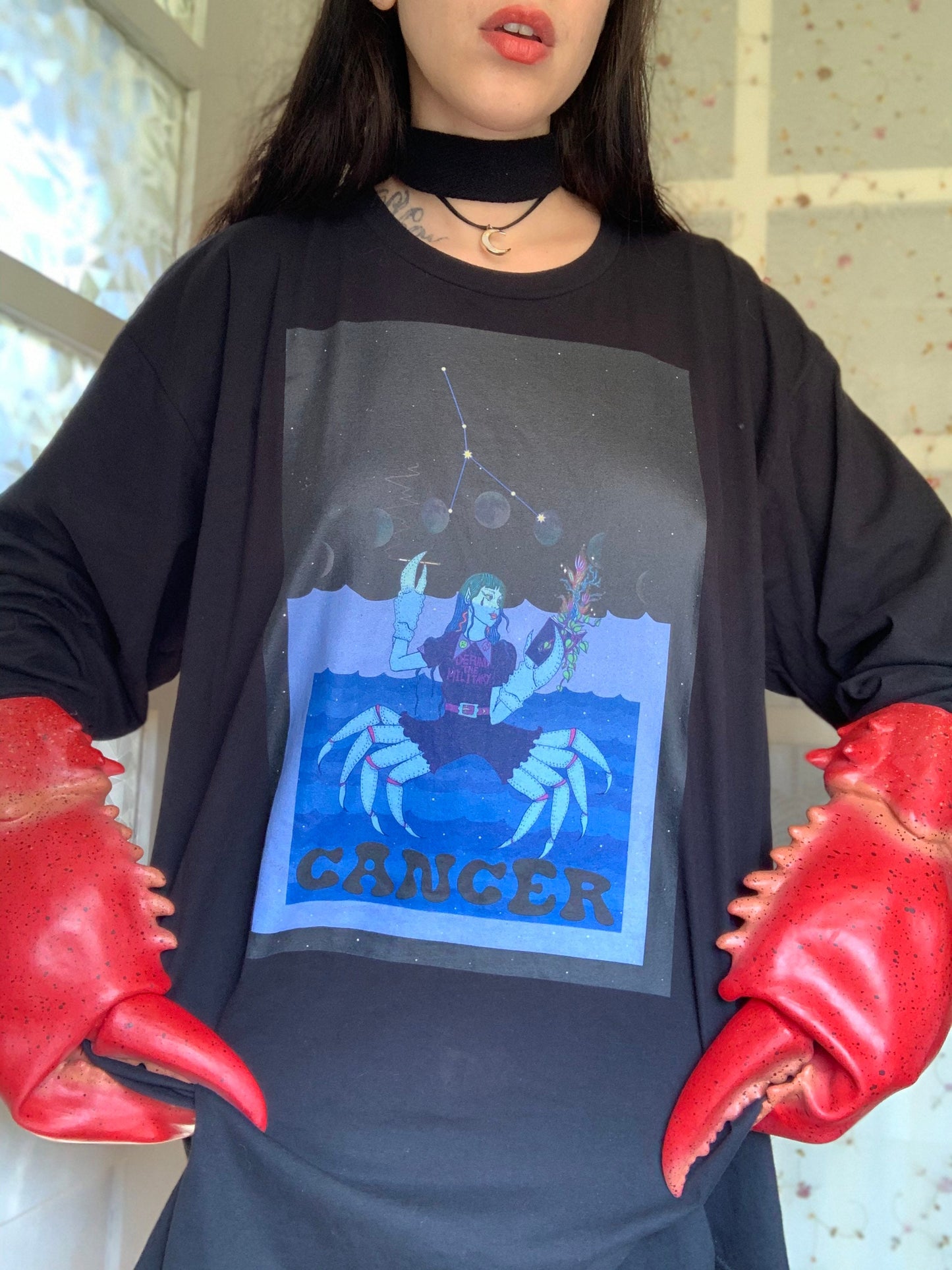 Cancer zodiac long sleeve - available in sizes S-2XL