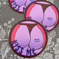 kiss me sticker