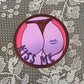 kiss me sticker