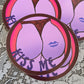 kiss me sticker