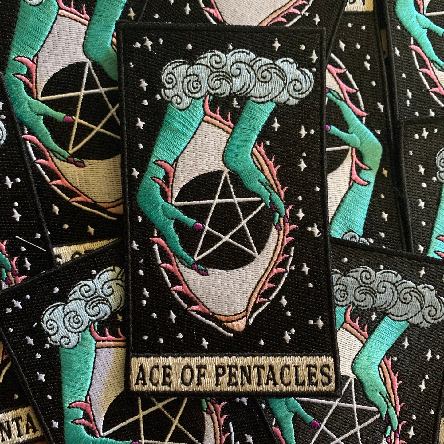 Ace of Pentacles Embroidered Patch