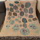 pumpkin patch woven blanket