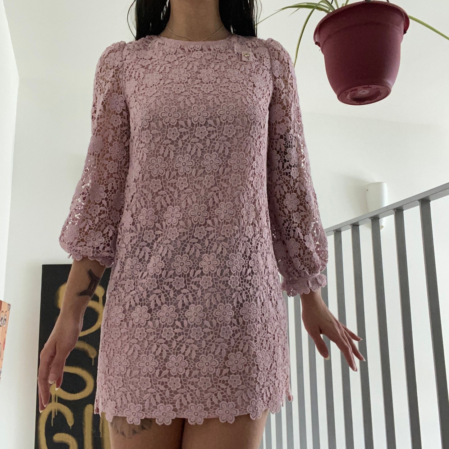 Adorable Lilac Lace Dress