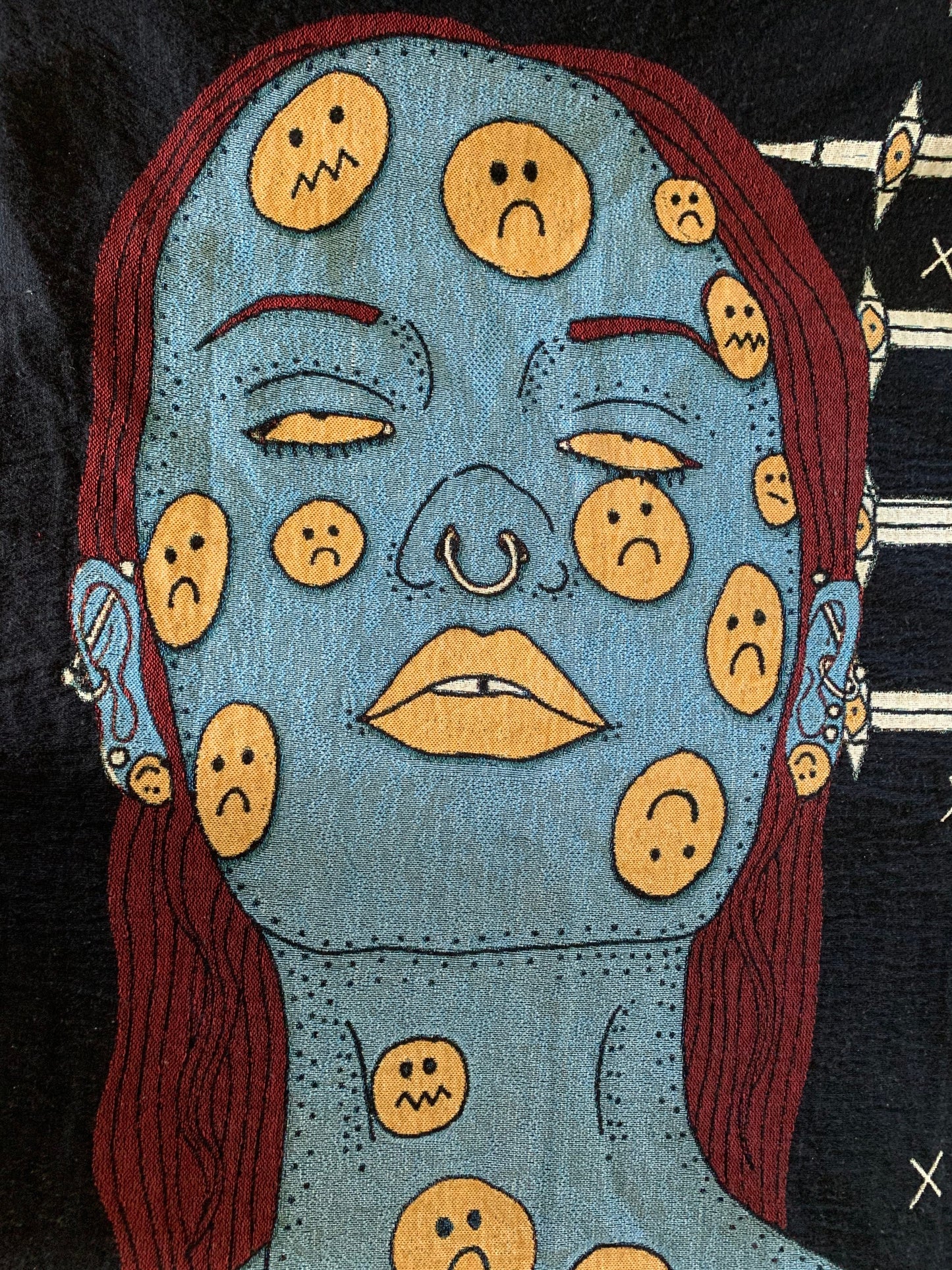 Feelings woven blanket