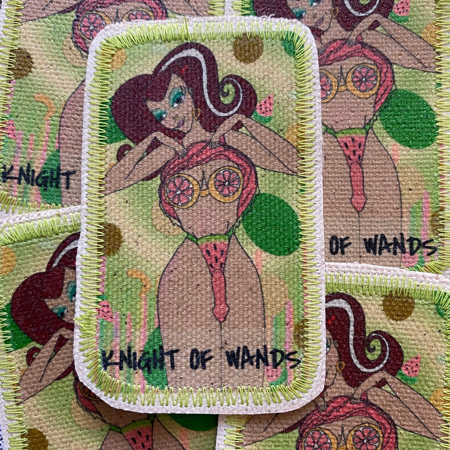 Knight of Wands Canvas Patch
