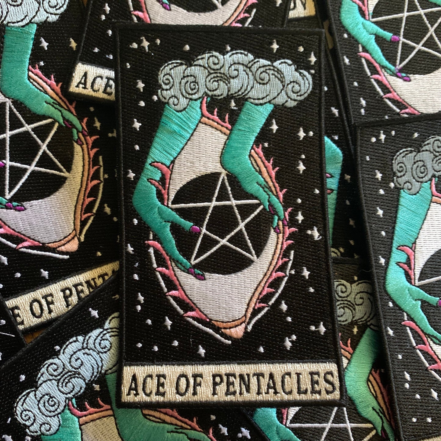 Ace of Pentacles Embroidered Patch