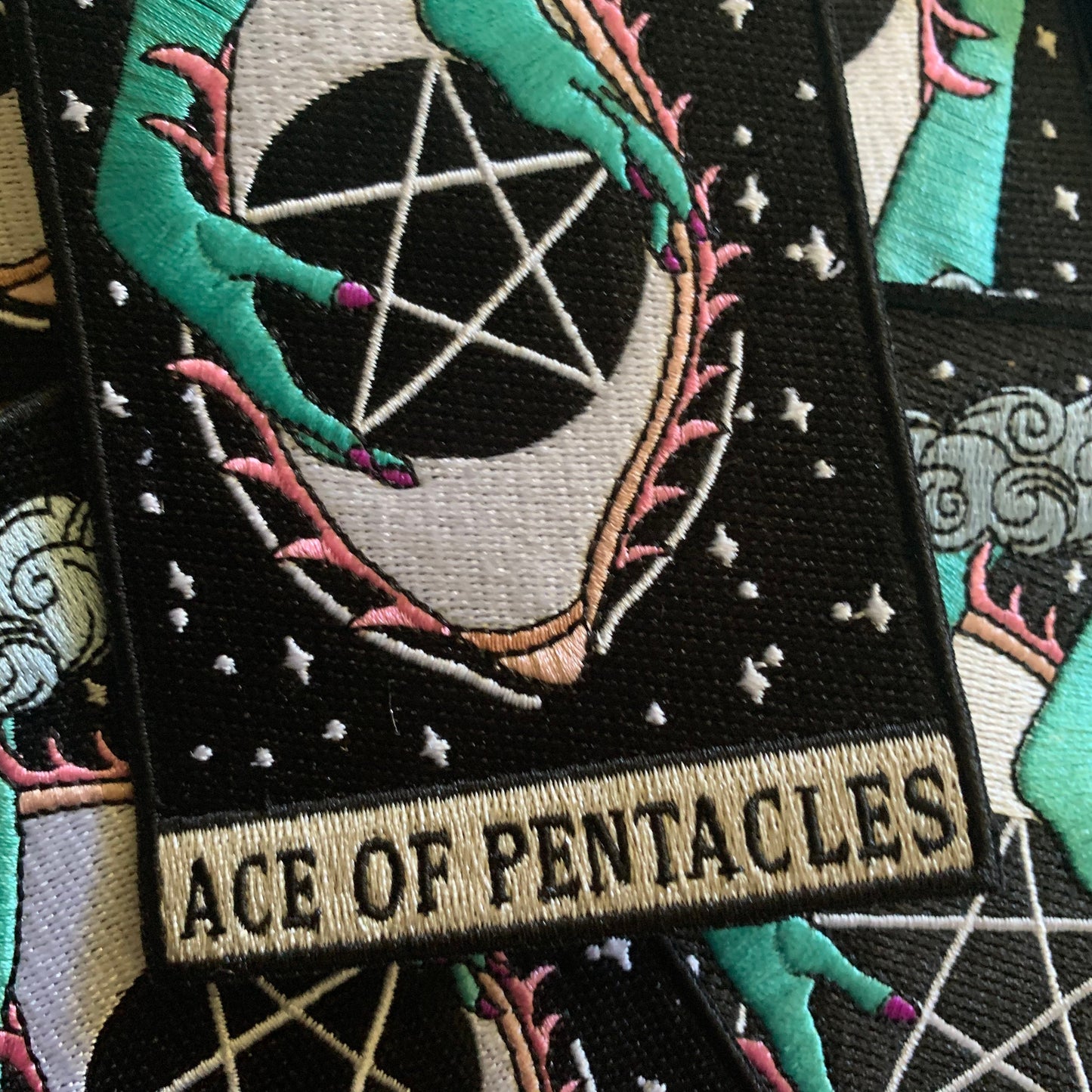 Ace of Pentacles Embroidered Patch