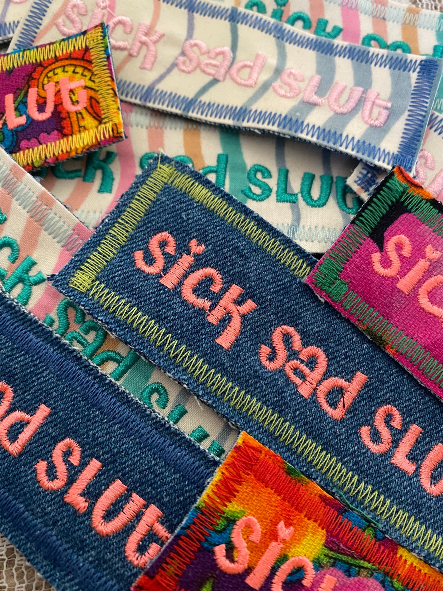 Sick, Sad Slut Embroidered Patch